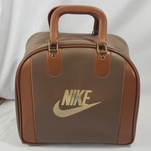 Vintage Nike Bowling Ball Bag Tan Brown Retro